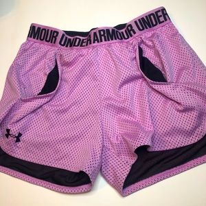 XS Under Armour Pink Athletic Shorts